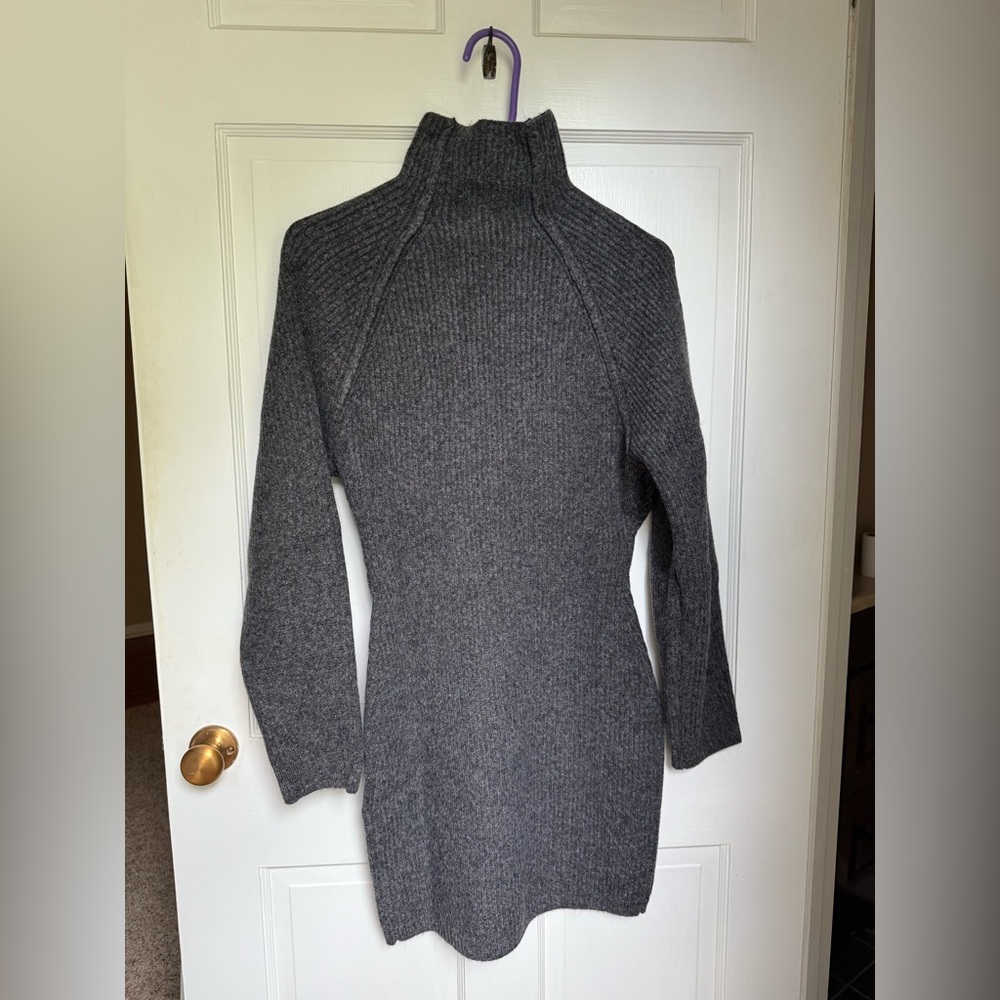 H&M Gray Turtleneck Sweater Dress